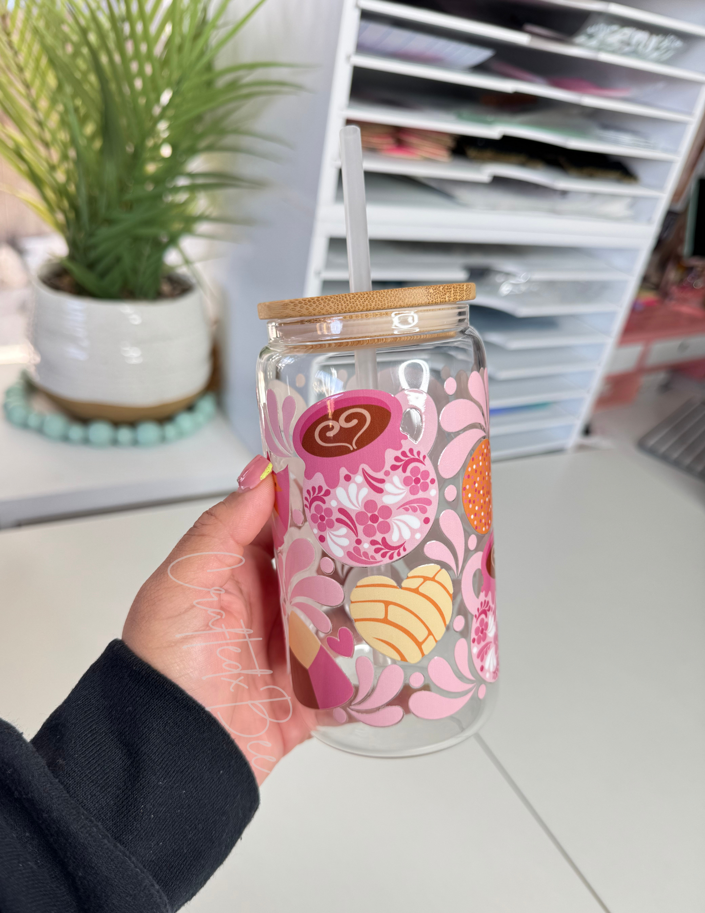 Pan Dulce y Cafecito Glass Can