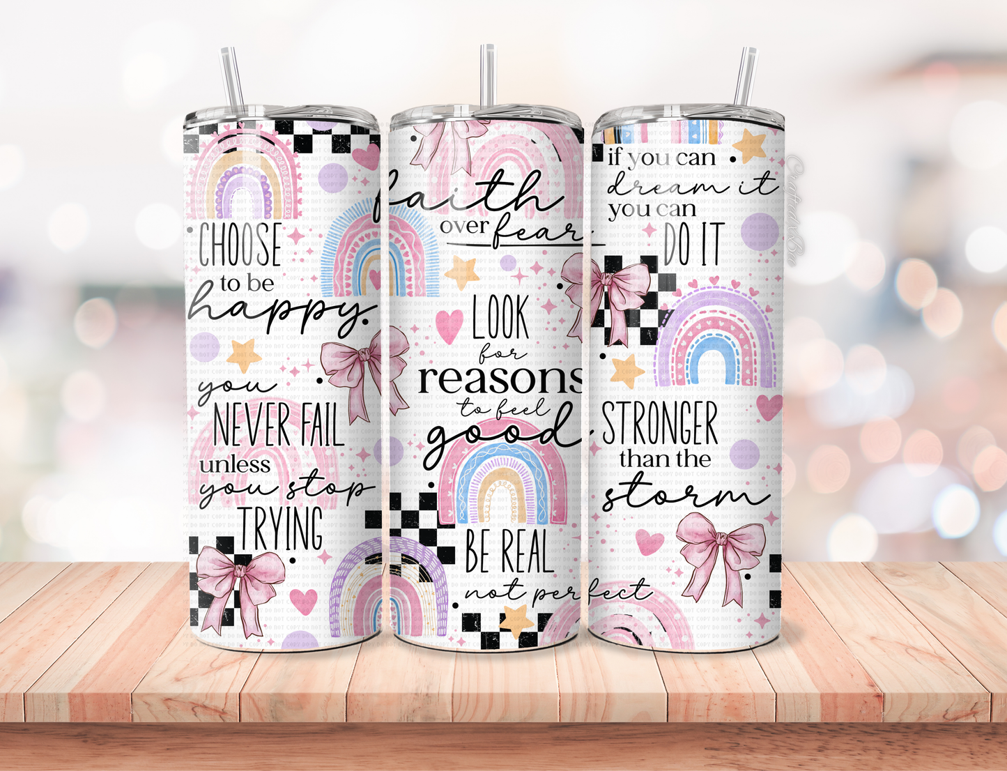 Choose To Be Happy Tumbler