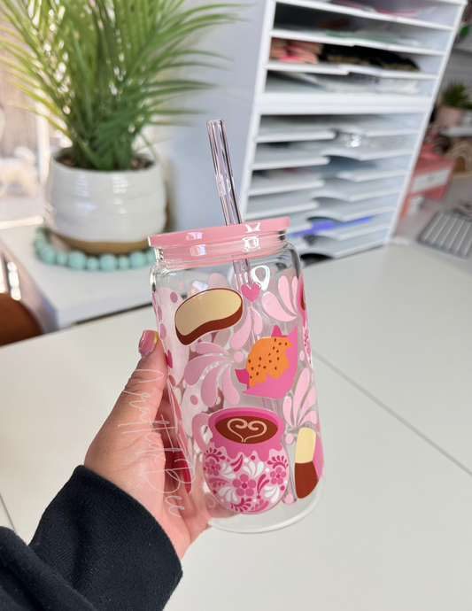 Pan Dulce y Cafecito Glass Can