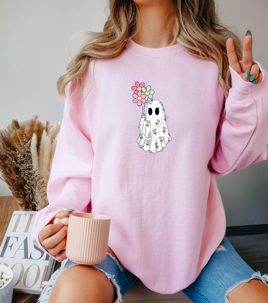 Floral Ghosty Crewneck