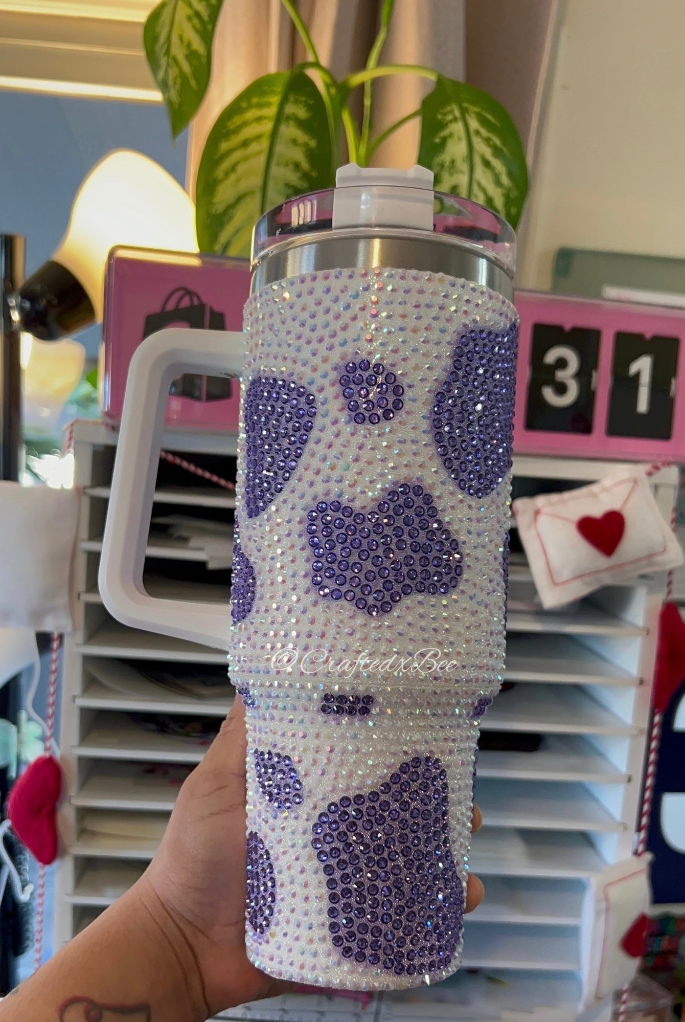 Rhinestone Cow Print 40oz Tumbler