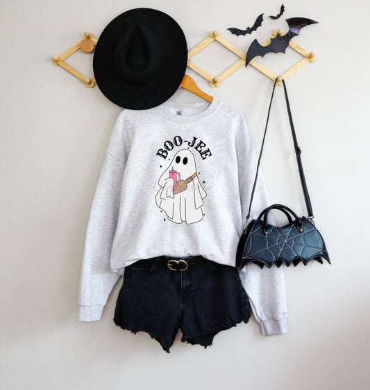 BOO-JEE Ghost Crewneck