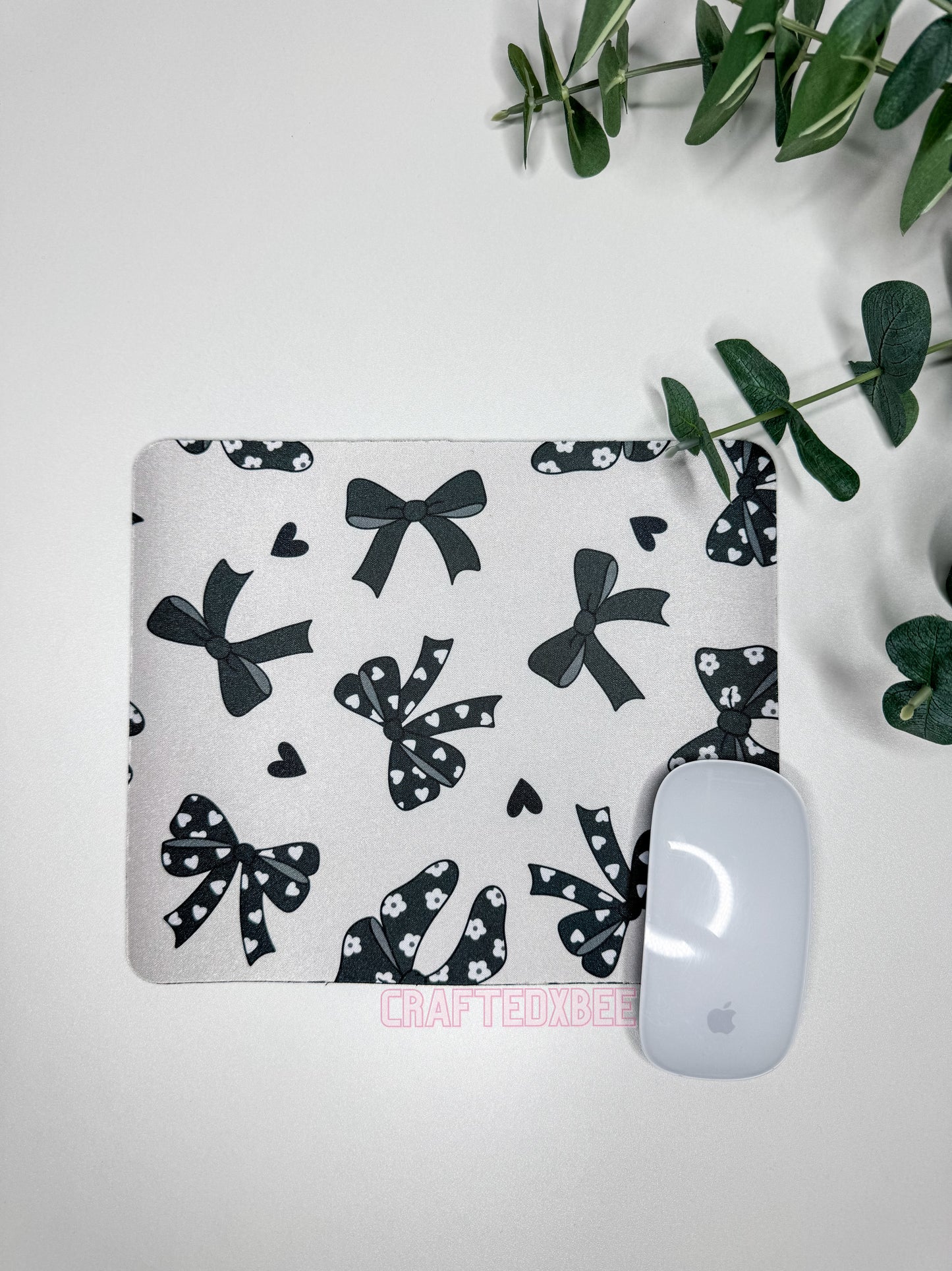 Black Bow Mouse Pad