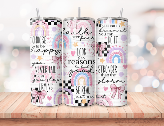 Choose To Be Happy Tumbler