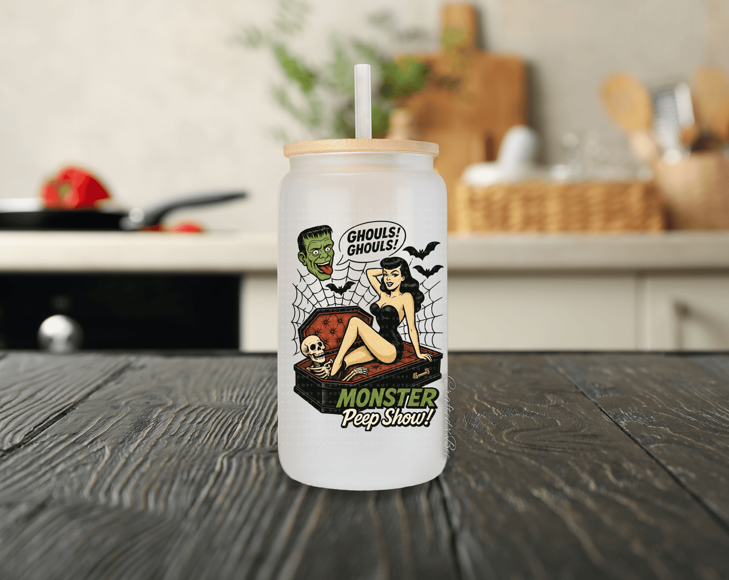 Ghouls Ghouls Glass can