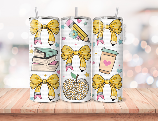 Coquette Teacher Tumbler